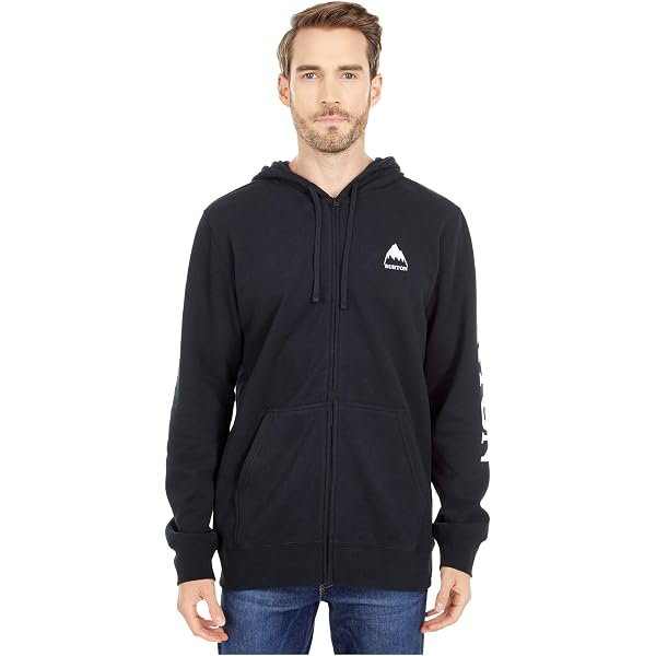 Amazon.com: Burton Men's Oak Full-Zip Hoodie, True Black Heather